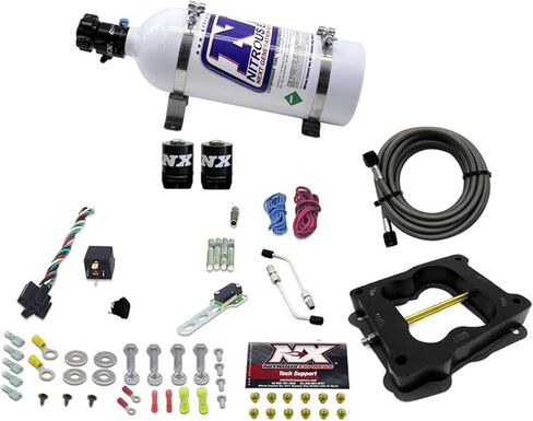 Nitrous Express - Q-Jet/Holley Spread Bore Nitrous Kit (50-300HP) w/5lb Bottle (30080-05) in Saudi Arabia