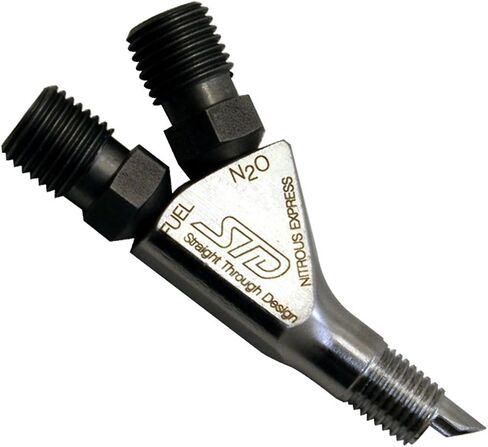 Nitrous Express 80018 غير القابل للصدأ مباشرة من خلال تصميم فوهة المنفذ المباشر مع التركيبات in Saudi Arabia