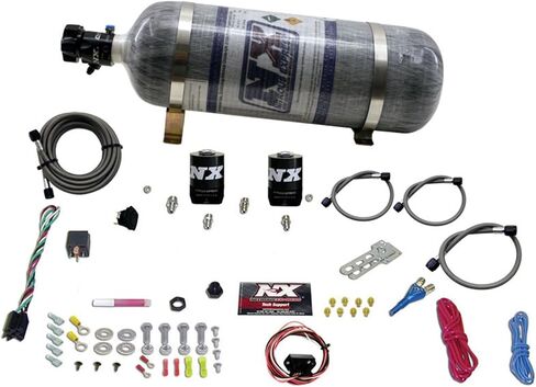 Nitrous Express - 10-15 Chevrolet Camaro (5th Gen) Single Nozzle Nitrous Kit (35-150HP) w/Comp Bottle (20930-12) in Saudi Arabia