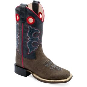 Old West Boots Unisex-Child Broad Square Toe (Toddler/Little Kid) Western Boot in Saudi Arabia