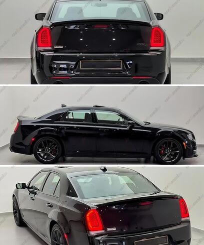 Rear Trunk Spoiler Compatible with 2011-2023 Chrysler 300 300C 300S, Duckbill Spoiler Fits for 11-23, Exterior High Kick Tail Deck Lid Wing Lip (Glossy Black) in Kuwait