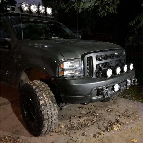 HECASA Front Grille Compatible with 2005-2007 Ford F250 F350 F450 F550 SuperDuty FO1200456 5C3Z8200BAA Upper Bumper Hood Grill W/Gray Honey Comb Chrome in Saudi Arabia