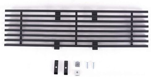 PIT66 PIT66 PUMPER LOWER BILLET GRILLE INSERT ، متوافق مع Ford 2009-2014 F150 F-150 Pickup Black Fendizontal Grill (Not Fit Harley Davidson and Raptor) F66789H in Kuwait