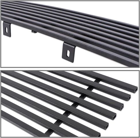 PIT66 PIT66 PUMPER LOWER BILLET GRILLE INSERT ، متوافق مع Ford 2009-2014 F150 F-150 Pickup Black Fendizontal Grill (Not Fit Harley Davidson and Raptor) F66789H in Kuwait