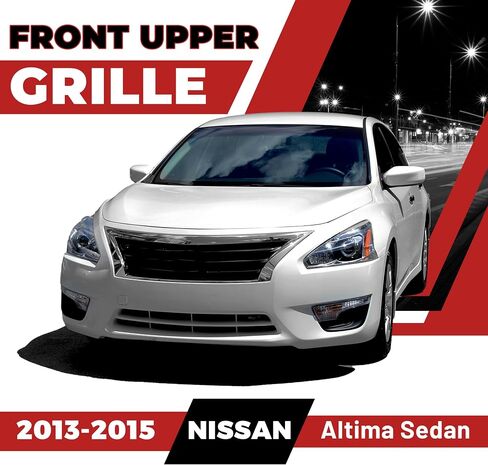 HECASA Front Bumper Grill Upper Grille Compatible with 2013 2014 2015 Nissan Altima Sedan Replacement for 623103TA0A NI1200250 Insert Plastic(ABS) in Saudi Arabia
