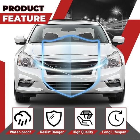 HECASA Front Bumper Grill Upper Grille Compatible with 2013 2014 2015 Nissan Altima Sedan Replacement for 623103TA0A NI1200250 Insert Plastic(ABS) in Saudi Arabia