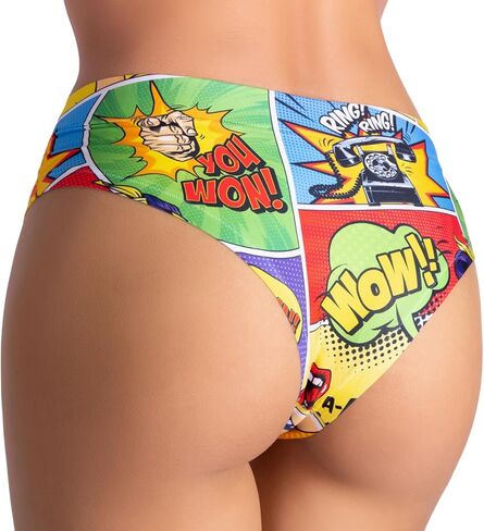 Slip Panties – Ultra-Comfortable, Cotton Crotch, Stretchy Fit, Soft Seams, No Elastic, Unique Prints COMICS in Saudi Arabia