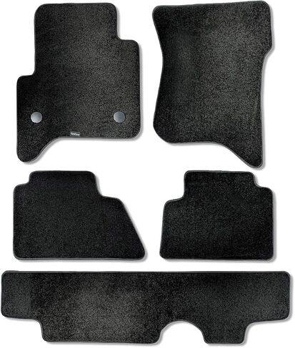 CarsCover Custom Fit 2015-2019 GMC Yukon Front Row, 2nd Row, and Rear Row Carpet Car SUV Floor Mats Heavy Cushion Ultramax Asphalt Black in Saudi Arabia