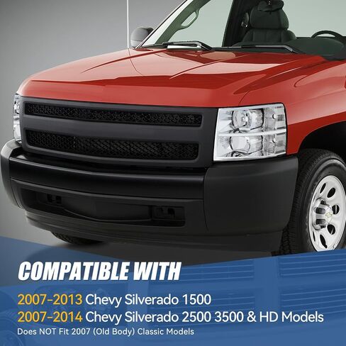 تجميع المصابيح الأمامية للسلالة الهالوجين المتوافقة مع Chevy Silverado 1500 2500HD 3500 GMT900 2007 2008 2008 2010 2011 2013 2014 ، Driver and Passenger Side ، Chrome Housing in Kuwait
