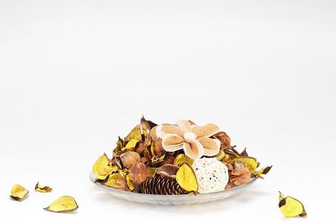 حشو وعاء Potpourri ، وعاء زنبرك زهرة مجفف مزهرية مزيج ، ديكور المنزل المعطرة البوبوري الجاف ، 3 خيارات اللون ديكور المنزل الزهرة الطبيعية (أصفر) in Saudi Arabia