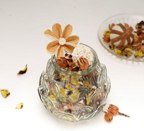 حشو وعاء Potpourri ، وعاء زنبرك زهرة مجفف مزهرية مزيج ، ديكور المنزل المعطرة البوبوري الجاف ، 3 خيارات اللون ديكور المنزل الزهرة الطبيعية (أصفر) in Saudi Arabia