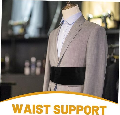 Cummerbund Waist Band for Tuxedo and Formal Wear Corset Waist Support Comfortable Fit for Groomsmen and Weddings in Saudi Arabia