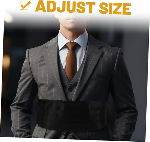 Cummerbund Waist Band for Tuxedo and Formal Wear Corset Waist Support Comfortable Fit for Groomsmen and Weddings in Saudi Arabia