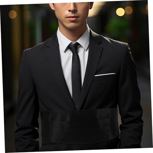 Cummerbund Waist Band for Tuxedo and Formal Wear Corset Waist Support Comfortable Fit for Groomsmen and Weddings in Saudi Arabia