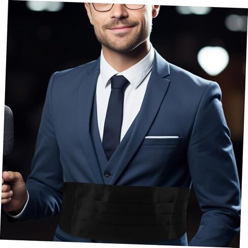 Cummerbund Waist Band for Tuxedo and Formal Wear Corset Waist Support Comfortable Fit for Groomsmen and Weddings in Saudi Arabia