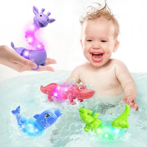 4 Pcs LED Fidgets Sensory Tubes for Toddlers ,Cute Animal Sensory Fidget Toys for Girls and Boys,Stress Relief,ADHD Toys,Sensory Toys Gift for Kids (Animal) in Kuwait