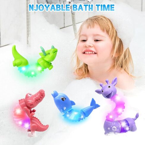 4 Pcs LED Fidgets Sensory Tubes for Toddlers ,Cute Animal Sensory Fidget Toys for Girls and Boys,Stress Relief,ADHD Toys,Sensory Toys Gift for Kids (Animal) in Kuwait