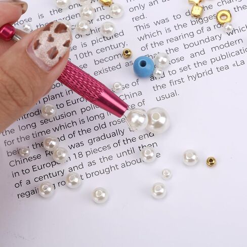 2pcs Jewelry Grabber Tool, Piercing Ball Grabber Reacher Jeweler Pick Up Tool for Changing Jewelry 4-Claw Tweezers for Diamond Gem Electronic Component in Saudi Arabia