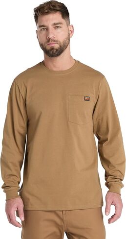 Timberland PRO Men's Core Pocket Long-Sleeve T-Shirt, Navy in Saudi Arabia