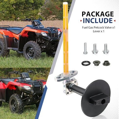 Fuel Vavle Petcock Lever إيقاف تشغيل الخزان لصالح Honda Rancher 420 TRX420 2007-2014 16950-HP5-601 16963-HP5-600 in Saudi Arabia