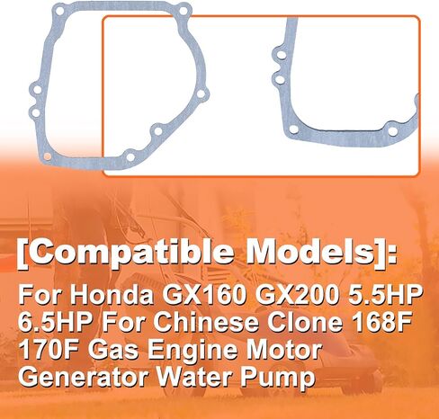 10pcs Crankcase Side Cover Gasket for Honda GX160 GX200 5.5HP 6.5HP 168F 170F, 10 x Gasket in Saudi Arabia