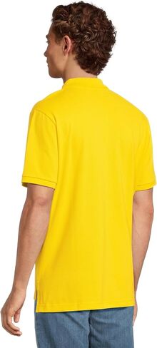 U.S. Polo Assn. Men's Solid Polo with Small Pony, Lemon Frost/Classic Navy, XX-Large in Saudi Arabia