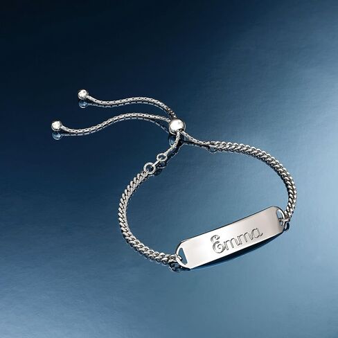 Ross-Simons Italian Sterling Silver Personalized Id Bolo Bracelet in Saudi Arabia