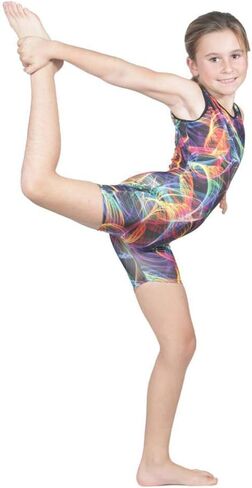 Girls Tank Unitard Sleeveless Biketard for Gymnastics Matching 18 inch Doll Leotard (Doll not Included) in Saudi Arabia
