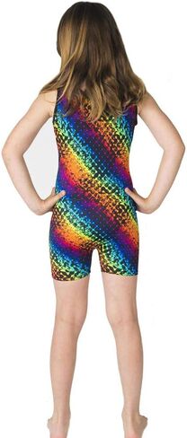 Girls Tank Unitard Sleeveless Biketard for Gymnastics Matching 18 inch Doll Leotard (Doll not Included) in Saudi Arabia