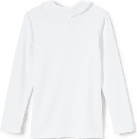 LANDS 'END Girls Long Sleeve Peter Peter Collar قميص متماسكة in Saudi Arabia