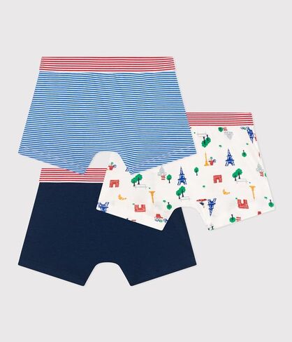 Petit Bateau Children's Cotton Paris Boxers - 3-Pack SIZES 2-12 YEARS in Saudi Arabia