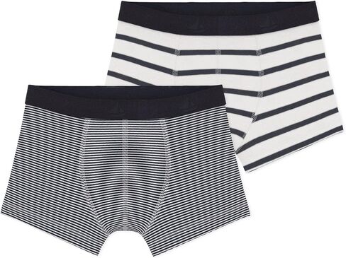 Petit Bateau Boys' Pinstriped Boxer Shorts - 2-Pack STYLE A01FR-A01DF SIZES 2-18 YEARS in Saudi Arabia