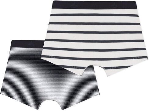 Petit Bateau Boys' Pinstriped Boxer Shorts - 2-Pack STYLE A01FR-A01DF SIZES 2-18 YEARS in Saudi Arabia