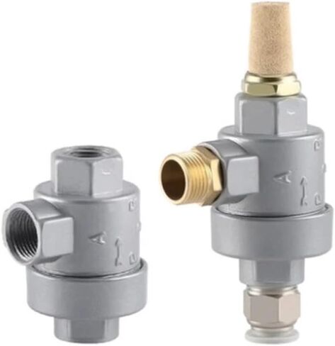 1pcs Air Release Valve Exhaust Valve Pneumatic Exhaust Valve XQ171000/XQ170600/XQ171500 Cylinder Speed-Up Accessories(XQ170600 PC10-02) in Saudi Arabia