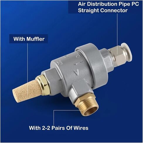 1pcs Air Release Valve Exhaust Valve Pneumatic Exhaust Valve XQ171000/XQ170600/XQ171500 Cylinder Speed-Up Accessories(XQ170600 PC10-02) in Saudi Arabia