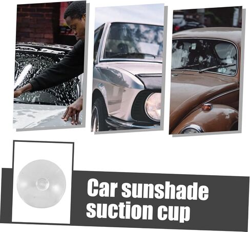 PRETYZOOM 1set Transparent Suction Cups for Windshield Sunshade Lightweight Compact Design for Easy Use for Home Decor and Vehicle Enhancement 6pcs in Saudi Arabia