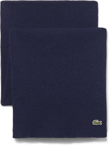 Lacoste unisex-adult Wool Blend Scarf and Beanie Gift Set in Saudi Arabia