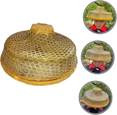 Weaving Sun Hat Lightweight Locking Hat Hat Hat Farmer Farking Hat للاستخدام في الهواء الطلق لأداء الرقص وأنشطة الحديقة الكاكي in Saudi Arabia
