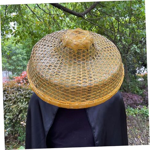 Weaving Sun Hat Lightweight Locking Hat Hat Hat Farmer Farking Hat للاستخدام في الهواء الطلق لأداء الرقص وأنشطة الحديقة الكاكي in Saudi Arabia