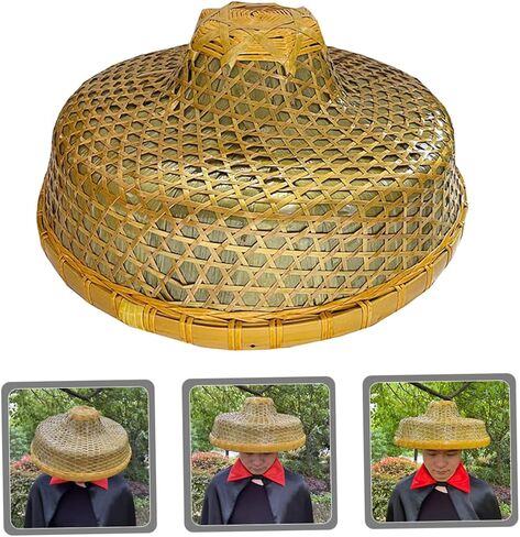 Weaving Sun Hat Lightweight Locking Hat Hat Hat Farmer Farking Hat للاستخدام في الهواء الطلق لأداء الرقص وأنشطة الحديقة الكاكي in Saudi Arabia