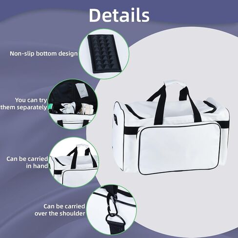 YXQ Sneaker Bag, 30L Large Capacity Multi-Function 4-Layer Gym Bag with Durable Shoulder Strap Adjustable Waterproof Travel Bag for Men in Saudi Arabia