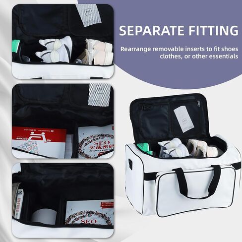 YXQ Sneaker Bag, 30L Large Capacity Multi-Function 4-Layer Gym Bag with Durable Shoulder Strap Adjustable Waterproof Travel Bag for Men in Saudi Arabia