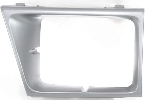 For Ford Econoline Van 1997 98 99 00 01 2002 Headlight Bezel Driver and Passenger Side | Pair | w/Sealed Beam | Silver | Replacement For FO2512158, FO2513158 | 615343332390, 615343332475 in Saudi Arabia