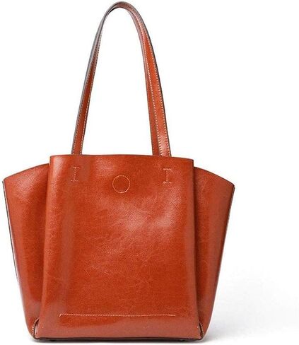 Brown Leather Handbag，Women Vintage Genuine Brown Leather Crossbody Shoulder Bag Handmade Purse in Kuwait