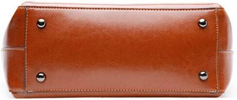 Brown Leather Handbag，Women Vintage Genuine Brown Leather Crossbody Shoulder Bag Handmade Purse in Kuwait