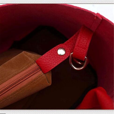 Large Handbag，Women's Shoulder Bag Portable Bucket Bag PU Leather Simple Handbag Trend in Kuwait