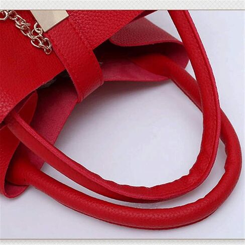 Large Handbag，Women's Shoulder Bag Portable Bucket Bag PU Leather Simple Handbag Trend in Kuwait