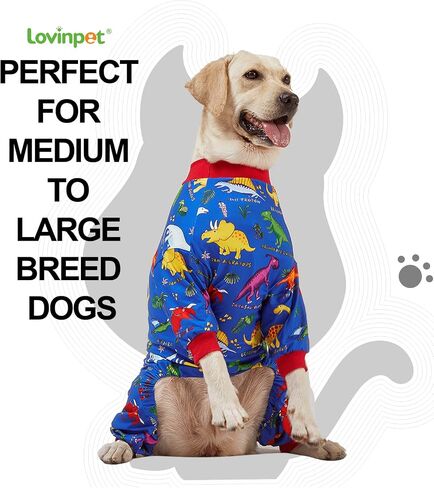 LovinPet American Pitbull Pajamas - Pet Anxiety Relief Shirt, Dog Pajamas, UV Protection Comfy Stretchy Fabric, White Animal Print, Large Dog Pjs, Pitbull Clothes, Surgical Recovery Shirt,Orange XXL in Kuwait