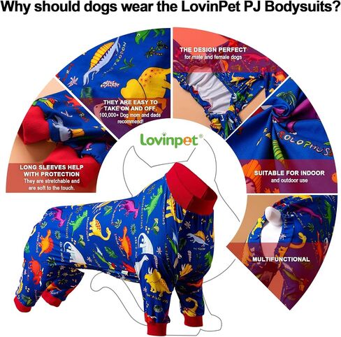 LovinPet American Pitbull Pajamas - Pet Anxiety Relief Shirt, Dog Pajamas, UV Protection Comfy Stretchy Fabric, White Animal Print, Large Dog Pjs, Pitbull Clothes, Surgical Recovery Shirt,Orange XXL in Kuwait