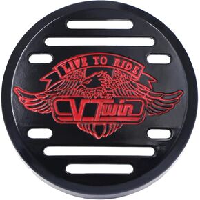 HTTMT MT246-004-CD Chrome Horn Cover Compatible with Kawasaki Vulcan 800 V-Star 650 1100 Classic Silverado in Saudi Arabia